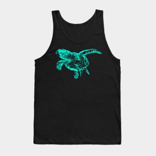 Sea Turtle (Neon) Tank Top